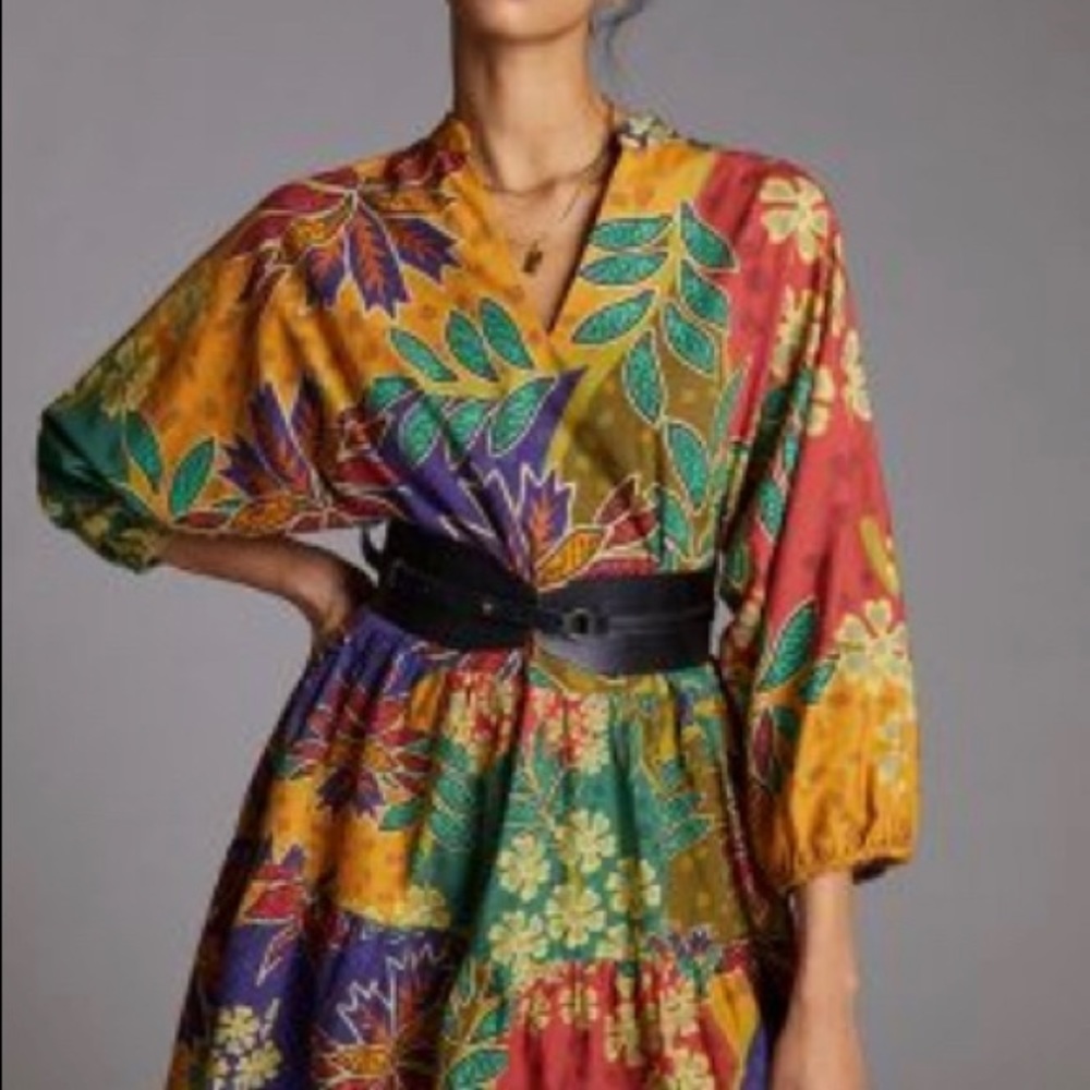 Anthropologie Flowy Mini Dress Conditions Apply